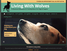 Tablet Screenshot of livingwithwolves.co.uk